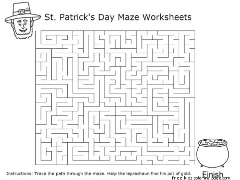 hard st patricks day maze