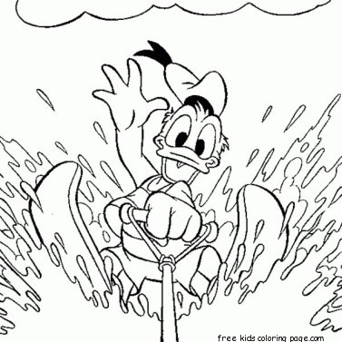 Printable Disney Beach Summer Coloring Pages Picture 10
