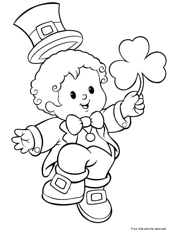 Happy St Patricks Day Coloring Sheets For Kids