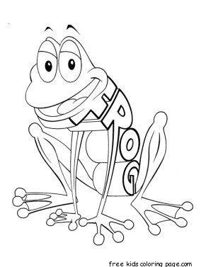 Print out Alphabet worksheets Frog