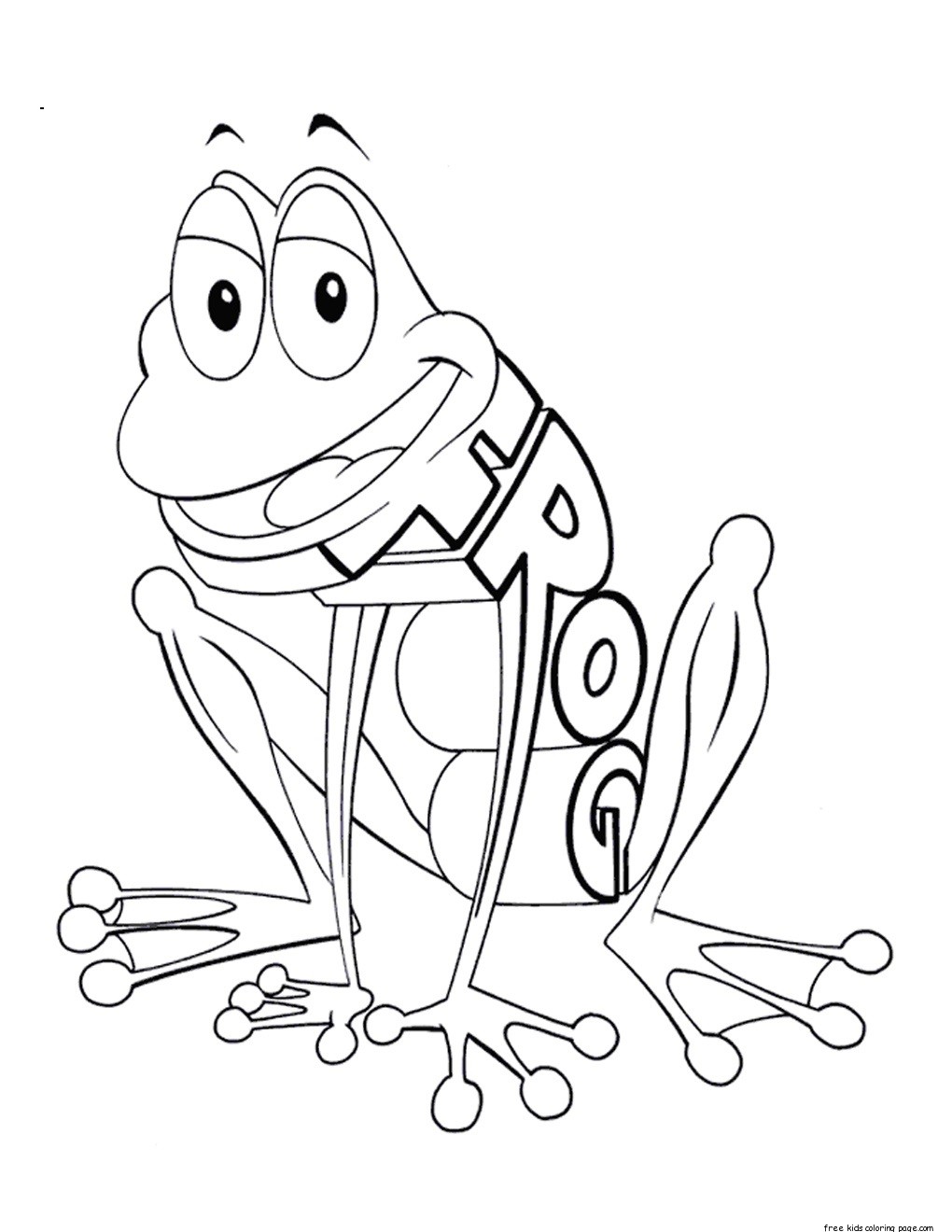 Print out Alphabet worksheets Frog