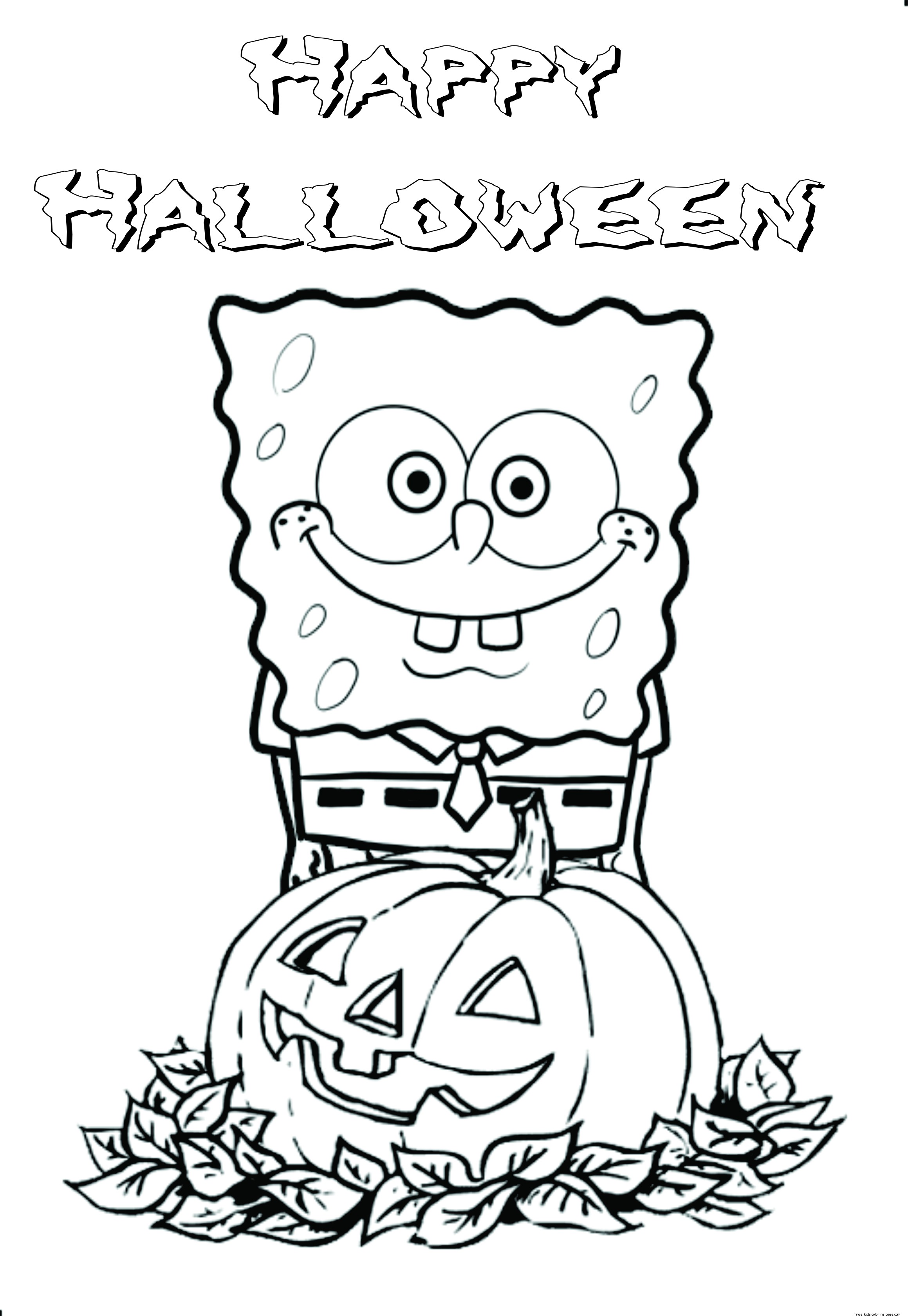 Happy Halloween Coloring Printable Coloring Pages