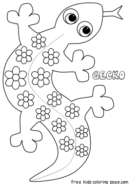 gecko coloring pages printable for kids