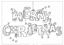 Merry Christmas print out coloring pages