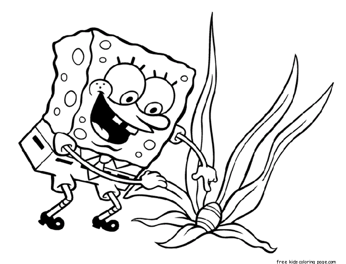 Spongebob easter egg coloring pages for kids to print out.