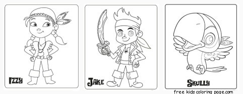 Printable Jake And The Neverland Pirates coloring pages