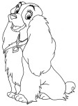 Printable lady and the tramp coloring pages for kids