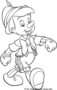 Printable Pinocchio coloring pages for kids