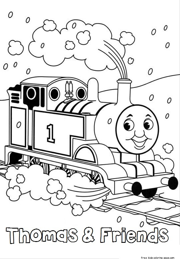 thomas train coloring book pages - Free Kids Coloring Page