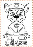 chase paw patrol free coloring pages