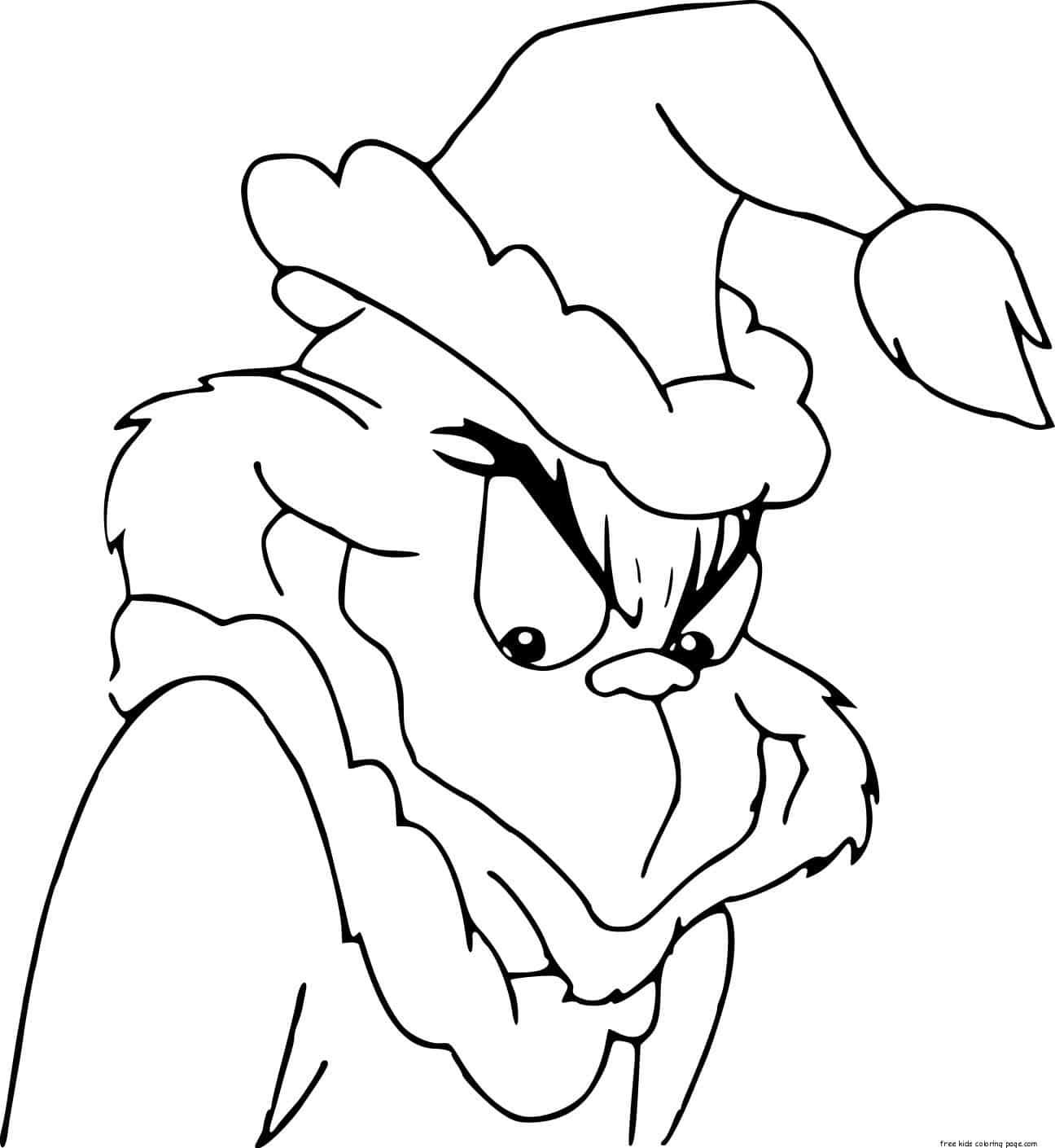 Grinch coloring page