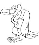 vulture bird coloring in page printable