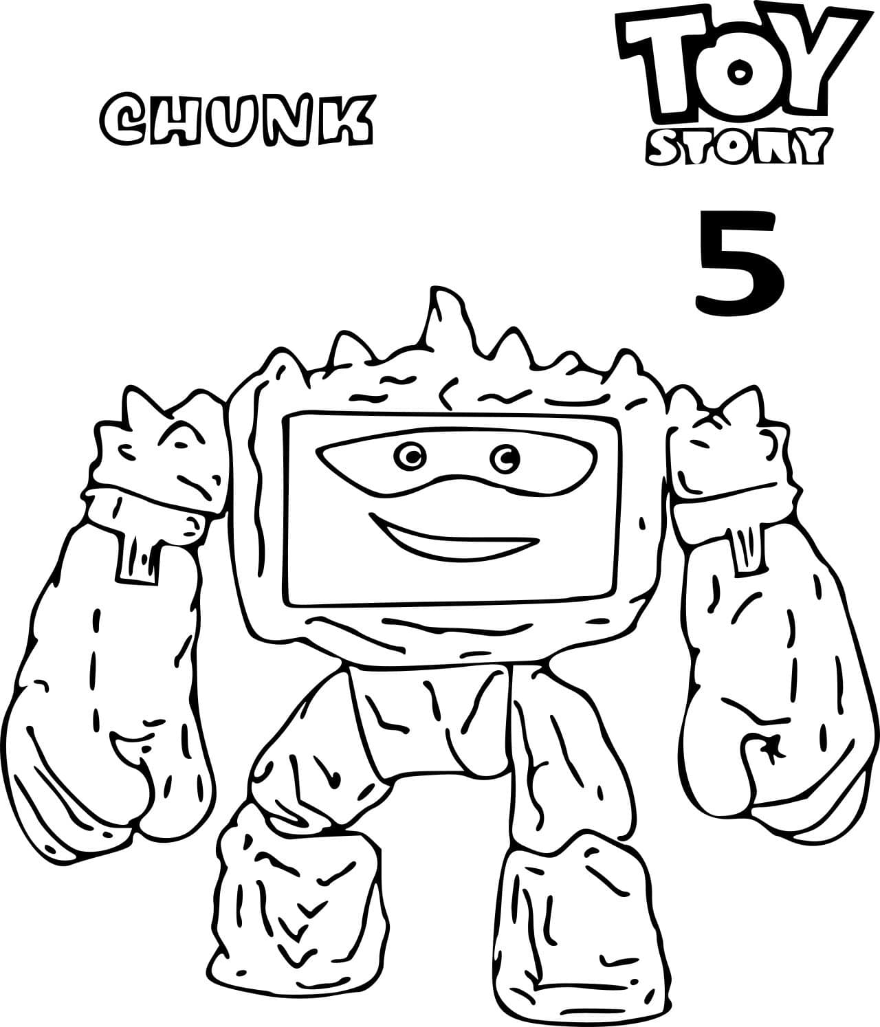 chunk Toy Story 5 coloring pages