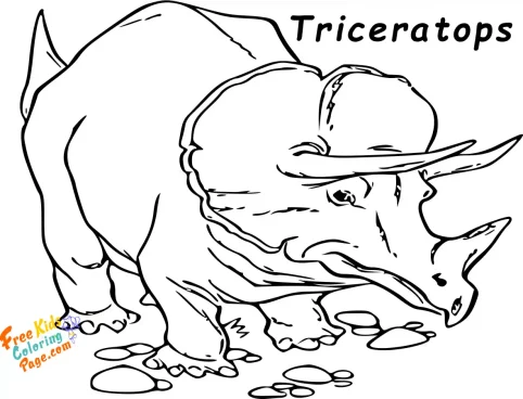 Triceratops coloring pages printable for kids. pages to color dinosaur