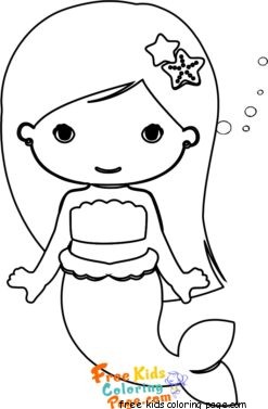 cute girl cute mermaid drawing easy
