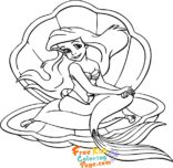 mermaid ariel disney princess drawing