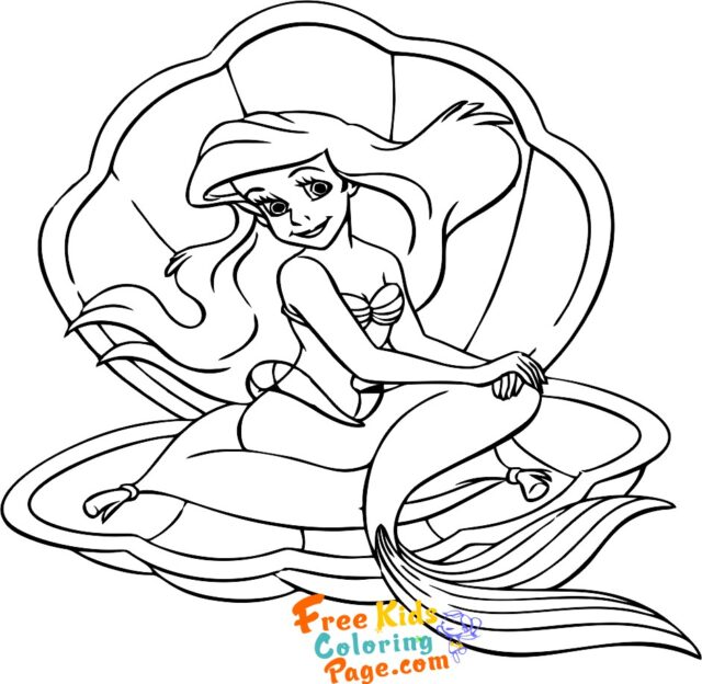 mermaid ariel disney princess drawing