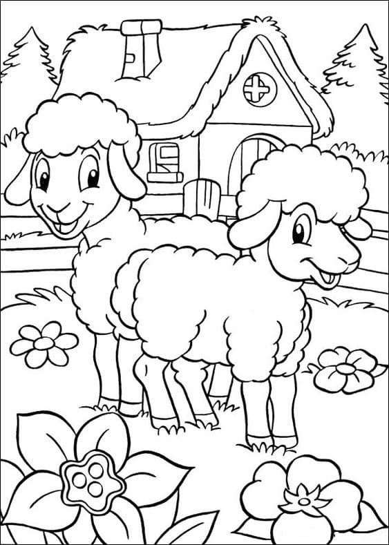 pages to color for free easter lamb coloring pages