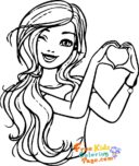 cute barbie coloring pages to print out