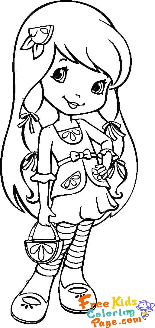picture to color Strawberry shortcake cherry jam