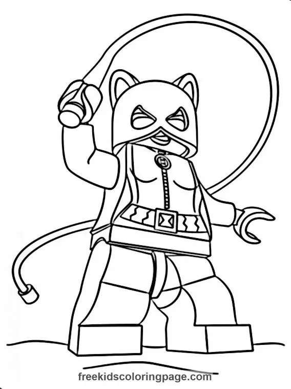 lego catwoman coloring pages 1
