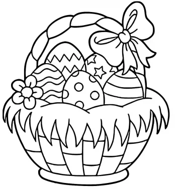 Easter cut coloring pages to print