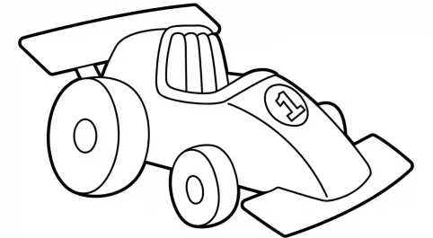 race car coloring page to print out