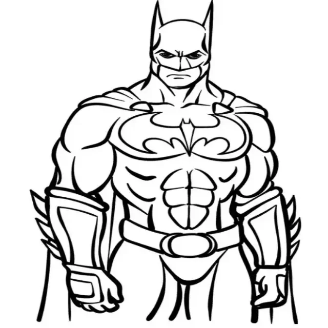 batman page to color
