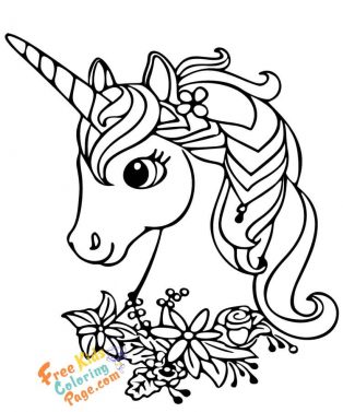 coloring book unicorns print out for kids
