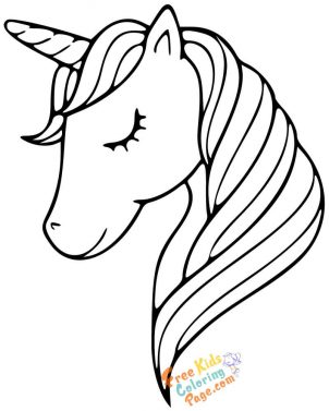 eaay unicorn pages to color to print