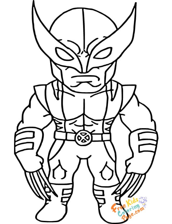 easy wolverine coloring pages to print for kids