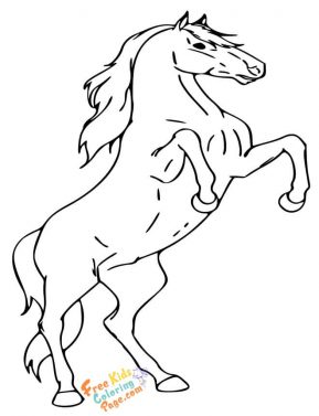 wild horse coloring pages to print out