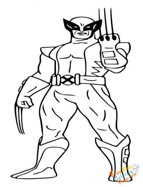 wolverine coloring pictures to print for kids