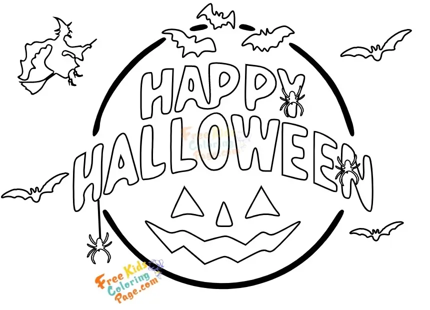 happy halloween coloring pages to print out for kids