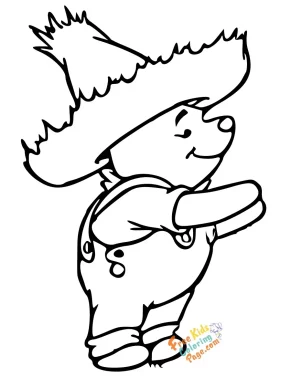 Coloring-pages-Winnie the Pooh Disney Characters print out