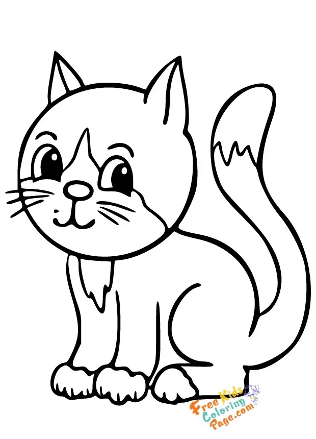 cartoon cat coloring pages to print out