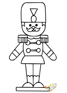 christmas toy soldier coloring sheet