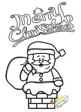 easy santa claus coloring pages to print out
