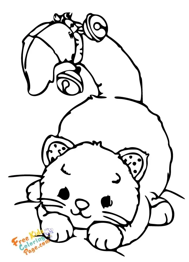 cute cat coloring pages to print out for kids