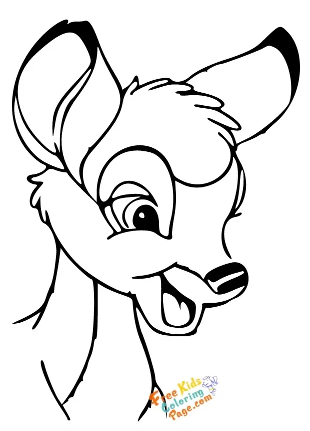 disney bambi coloring pages to pint out for kids. free cartoon coloring in pages