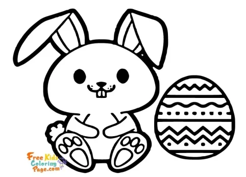 easter bunny coloring pages for toddlers