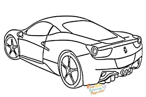 ferrari coloring pictures to color to printable