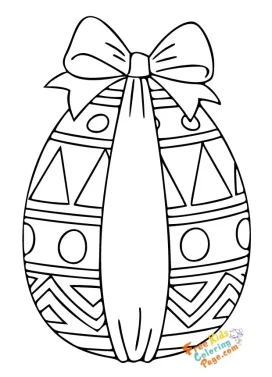 preschool easter egg coloring pages