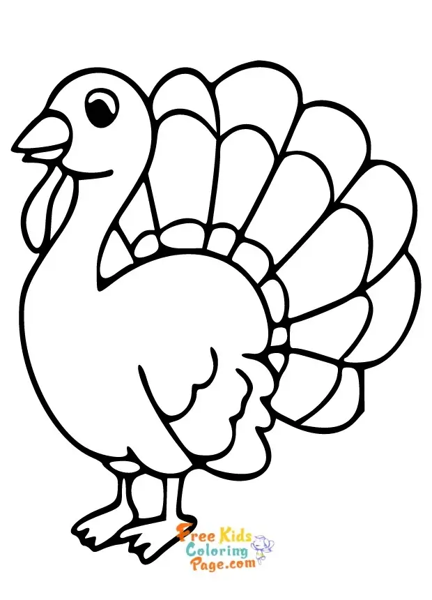 thanksgiving turkey coloring page to print out