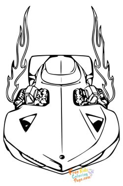 hot wheels race car coloring pages