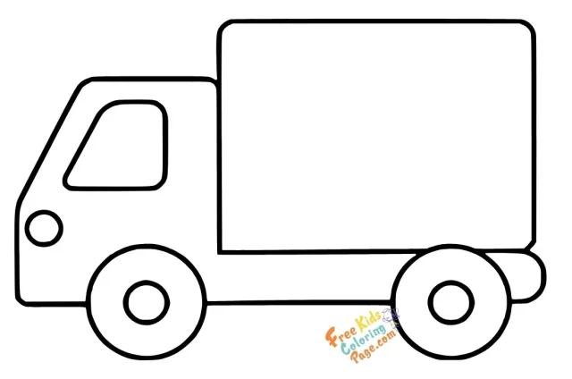 truck coloring pages for toddlers to printable