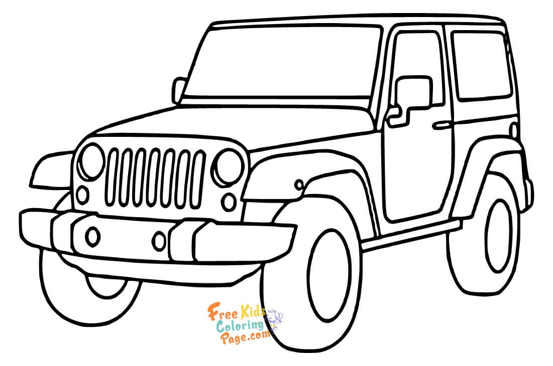 jeep coloring book to print for kids