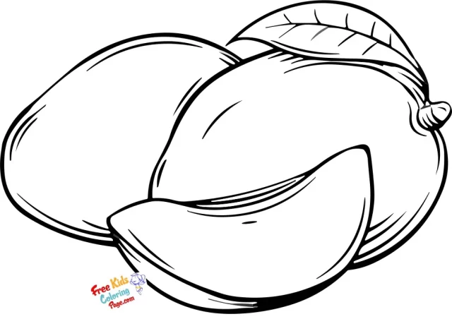 Mango coloring pages printable free for kids
