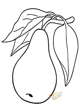 Pears Coloring Pages to print