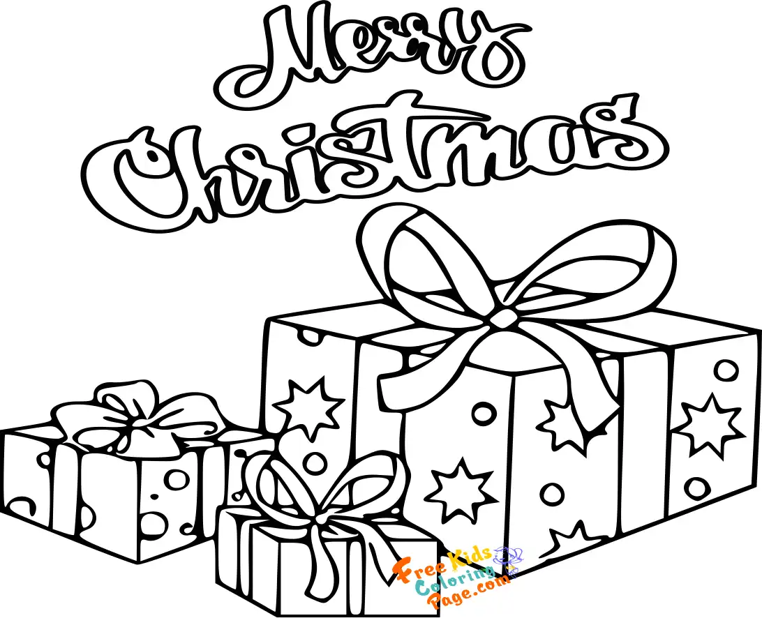 christmas presents coloring pages
